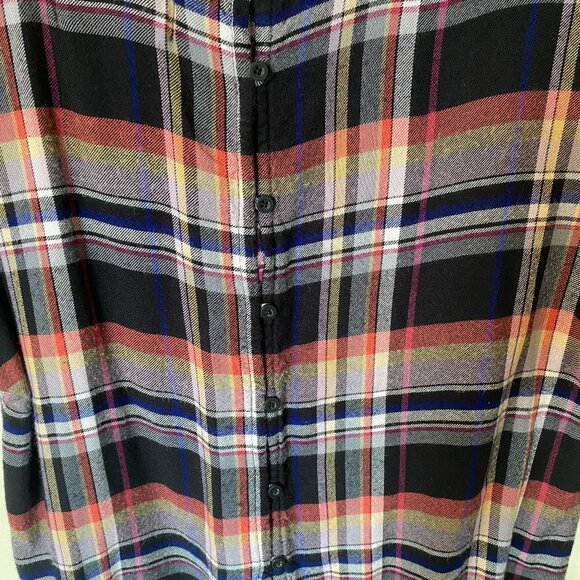 Anthropologie Cloth & Stone Mallory Plaid Blouse (Size: S) EUC - Picture 7 of 12